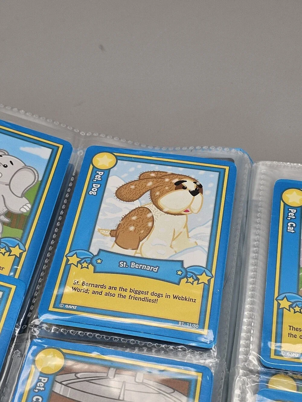 Webkinz Trading Card Album Assorted Cards Book Playing Dog Cat Monkey Food Fun